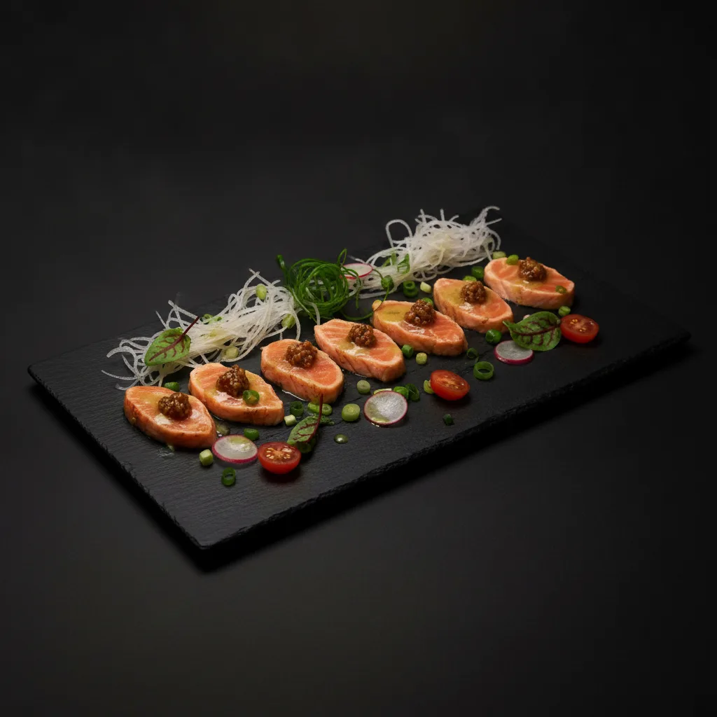 Sashimi fusion z jednego gatunku ryby