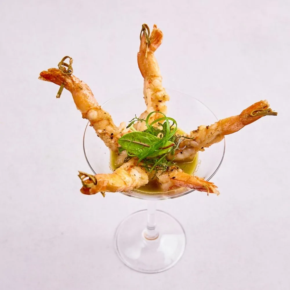 Grillowane krewetki